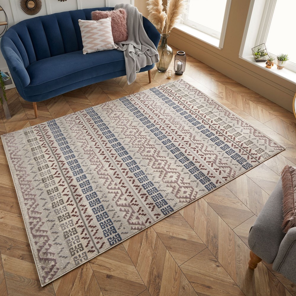 Vinci 130 X Distressed Rugs in Multi